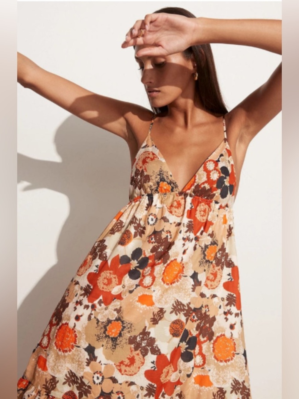Faithfull The Brand Anisha Maxi Dress Kaiya Floral Print size 4 - Picture 3 of 11
